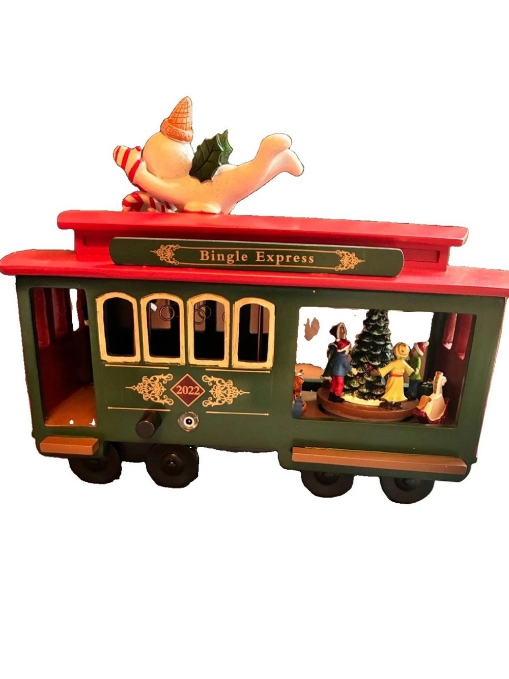 Romans Dillard’s Rare Mr Bingle Musical LED Trolley Car, 2022 NIB